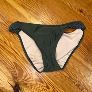 Plain olive green bikini bottoms